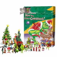 Detailed information about the product Grinch Christmas Advent Calendar with Green Mon-ster Grinchs Toys 24 Days Xmas Countdown Calendar with Surprise Toy