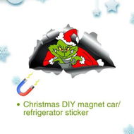 Detailed information about the product Grinch Christmas Car Refrigerator Decorations Reflective Bulb Magnets Ornaments Christmas Holiday Home Decor