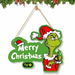 Grinch Christmas Decorations Hanging Signs Door Sign for Holiday Decor Ornaments for Christmas Tree. Available at Crazy Sales for $19.95