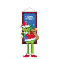 Detailed information about the product Grinch Christmas Decorations Merry Christmas Banner Indoor Home Decor of Porch Door Hanging Flag