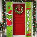 Grinch Christmas Decorations Porch Sign Door Banner, For Home Office Christmas New Year Party Decorations. Available at Crazy Sales for $19.95