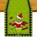 Grinch Christmas Table Runner Merry Christmas Tablecloth Christmas Xmas Winter Holiday Home Kitchen Dining Room Table Decorations 33*183CM. Available at Crazy Sales for $14.95