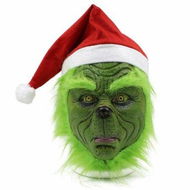 Detailed information about the product Grinch Cosplay Mask Christmas Halloween Costume Props green Costume Accessories