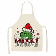 Detailed information about the product Grinch Kitchen Cooking Apron, 55 x 68 cm, Multicolor