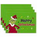 Grinch Placemats Set of 4,Polyester Linen Grinchmas Table Mats New Year Winter Xmas Decor Christmas Decoration Coasters Washable 30 x 45 cm. Available at Crazy Sales for $14.99