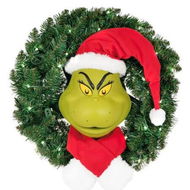 Detailed information about the product Grinch Wreath Christmas Movie Gift Holiday Door Decoration Xmas Ornaments Front Door Patio Window