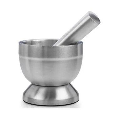 Grinder Pill Crusher 304 Stainless Steel Mortar Pestle Medicine Non-Slip Splitter Fine Powder Seniors Kitchen Dogs Pets Tool