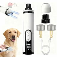 Detailed information about the product Groom Pro Nail Grinder with 2 LED Light 3-Speed Quiet Painless Paws Grooming Smoothing for Small Medium Large Dogs and Cats (1+2*Replacement Head)