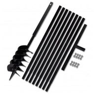 Detailed information about the product Ground Drill with Handle 150 mm with Extension Tube 9 m Steel