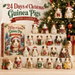 Guinea Pig Christmas Themed Advent Calendar 2D Flat Acrylic Ornaments, 24 Day Countdown Calendar Pendants for Christmas Tree Holiday Decor. Available at Crazy Sales for $14.95