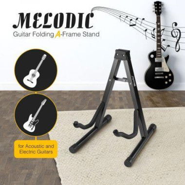 Guitar Stand A Frame For Electric Acoustic Bass Guitar Folding Portable Holder Melodic