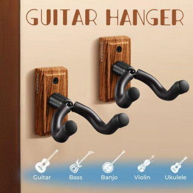 Guitar Wall Mount Hanger Hook Holder Keeper for Guitars Bass Ukulele