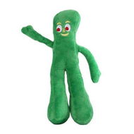 Detailed information about the product Gumby Plush Filled Dog Toy, Green, 23cm (Pack of 1)