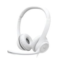 Detailed information about the product H390 Wired Headset for PC Laptop, Stereo Headphones with Noise Cancelling Microphone, White