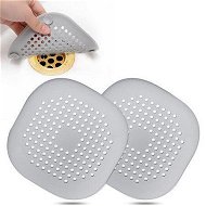 Detailed information about the product Hair Catcher, Square Hair Drain Cover for Shower Silicone Hair Stopper 2 Pack (Grey)