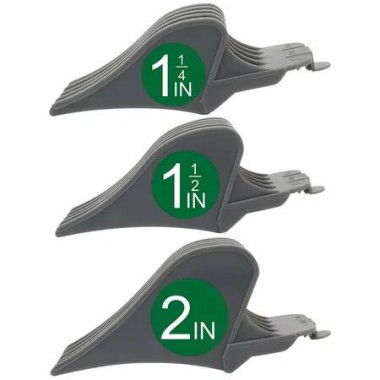 Hair Clipper Guards for Wahl Clippers, 3 Pcs Includes NO.10, NO.12, NO.16, Fits Most Wahl Clippers, 1.5 inch, 1.25 inch and 2 inch, Grey