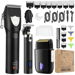 Hair Clippers for Men Professional Cordless Beard Trimmer Electric Shavers Barber Kit(Black). Available at Crazy Sales for $74.99