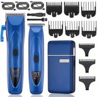 Detailed information about the product Hair Clippers for Men Professional Hair Trimmer Cordless Foil Shavers for Men Set,Rechargeable Barber Clippers Cutting Kit Beard Shaver(Blue)