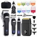 Hair Clippers for Men Zero Gapped T-Blade Trimmer Cordless Nose Hair Trimmer Electric Foil Shaver Rechargeable Hair Grooming Set with LED Display (Black). Available at Crazy Sales for $79.99