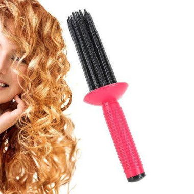 Hair Curler Hair Fluffy Curling Roll Comb Anti-Slip Curling Wand Hairstyling Tools.