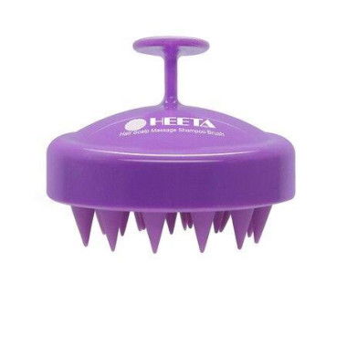 Hair Shampoo Brush Scalp Care Hair Brush With Soft Silicone Scalp Massager (Purple)