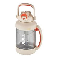 Detailed information about the product Half Gallon Water Jug Sport Bottle with Straw 2 in 1 Lid Dishwasher Safe BPA Free Leakproof Large Capacity Tritan Plastic Bottle, White