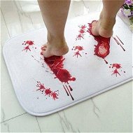 Detailed information about the product Halloween Bath Bloody Footprint, Operazone Printed Blood Footprint Prank Blood Rug 40 x 60 CM