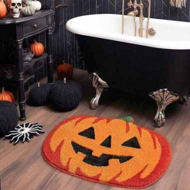 Halloween Bathroom Decor Fall Pumpkin Bathroom Rugs Non Slip Funny Cute Bath Mats For Bathroom Shower