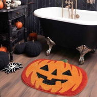 Detailed information about the product Halloween Bathroom Decor Fall Pumpkin Bathroom Rugs Non Slip Funny Cute Bath Mats For Bathroom Shower