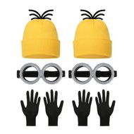 Detailed information about the product Halloween Costume Accessories with Hat Goggles Gloves Funny Costume Cosplay (6 Pcs)