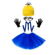 Detailed information about the product Halloween Costume for Men Women Goggles Glasses Yellow Beanie Hats Black Gloves Accessories Cosplay Party Set