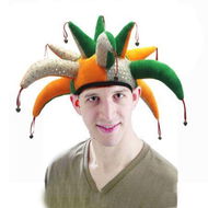 Detailed information about the product Halloween Costume Fox Hat Adult Soft Jester Hat With Bells