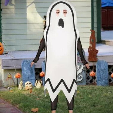 Halloween Costume Ghost Cosplay Costume Props Fancy Party Dress For Party Carnival Pretend Play Size L