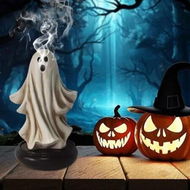 Detailed information about the product Halloween Cute Ghost Incense Holder, Ghost Decor Incense Waterfall, Home Chimney Decorations for Bedroom Livingroom