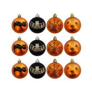 Detailed information about the product Halloween Decoration Pendants Haunted House Theme Bar KTV Shopping Supplies Bat Balls Pack 12