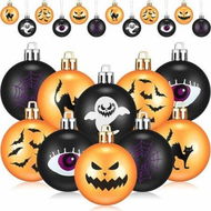 Detailed information about the product Halloween Decoration Pendants Haunted House Theme Bar KTV Shopping Supplies Bat Balls Pack 12