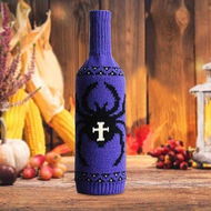 Detailed information about the product Halloween Decoration Skull Pumpkin Wine Bottle Cover Decorations Maple Pumpkin Halloween Autumn Deocrations for Garden