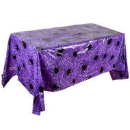 Detailed information about the product Halloween Decoration Tablecloth Pumpkin Spider Web Bat Plastic Table Cover Festival Party Home Table Decoration Supplies