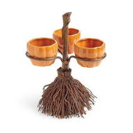 Detailed information about the product Halloween Decorative Broom Pumpkin Bowl Bowl Creative Party Art Decor