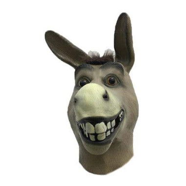 Halloween Donkey Latex Mask Cosplay Costume Accessory for Parties and Events