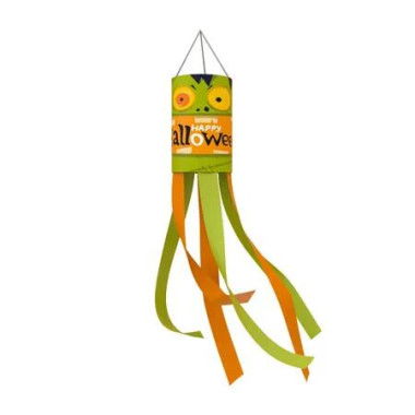 Halloween Flag Wind Socks Washable Quick Drying Windsock Flag Hanging with Tails Indoor and Outdoor