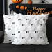 Halloween Ghost Decorative Pillow Covers 45x45cm Set of 2,Beige Soft Plush Faux Fur Farmhouse Throw Cushion Cases for Fall Autumn Holiday Home Decorations. Available at Crazy Sales for $8.99