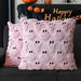 Halloween Ghost Decorative Pillow Covers 50x50cm Set of 2,Pink Soft Plush Faux Fur Farmhouse Throw Cushion Cases for Fall Autumn Holiday Home Decorations. Available at Crazy Sales for $8.99