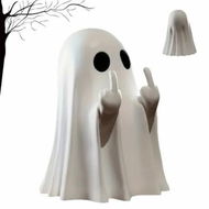 Detailed information about the product Halloween Ghost Figurine Funny Ghost Statue,Cute Rock Ghost for Gift Props Tabletop Home Decor Ghosts Halloween Decorations Indoor