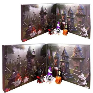 Halloween Gnome Advent Calendar,Halloween Advent Calendar,Halloween Advent Calendar with 31 Collectible Dolls,Halloween Countdown Calendar (2 Pack)