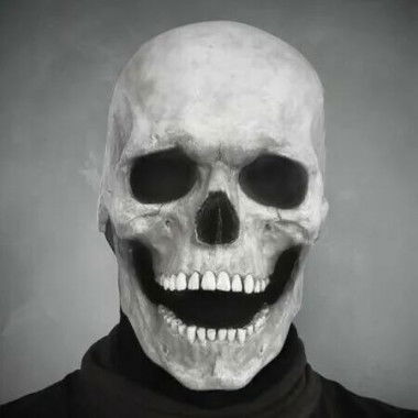 Halloween Horror Decoration Full Head Skull Mask/Helmet Toys Movable Jaw Creative Unisex Funny
