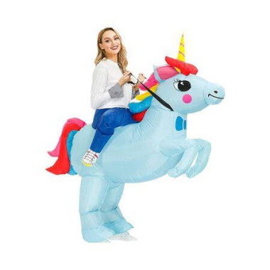 Halloween Inflatable Costumes, Unicorn Costume for Adults, Halloween Costume for Adults, Blow Up Costumes(150-190 CM)