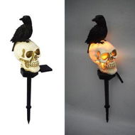 Detailed information about the product Halloween Outdoor Light Skeleton Ghost Horror Solar LED Light Outdoor Party Decoration Balcony Lamp Garden Decoration (2 Pack)