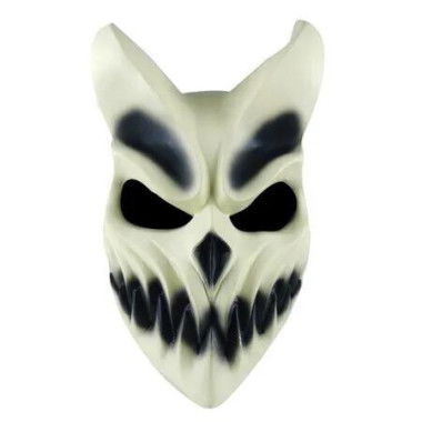 Halloween Slaughter To Prevail Mask, Deathmetal Kid of Darkness Demolisher Shikolai Demon Masks Brutal Deathcore Cosplay Prop,Beige