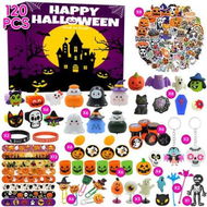 Detailed information about the product Halloween Squeeze Fidget Toys Goodie Bag Fillers Squeeze Miniatures Party Set